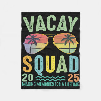 Vacay Squad 2025 Sommarfamiljen Together Cruise Tr Fleecefilt