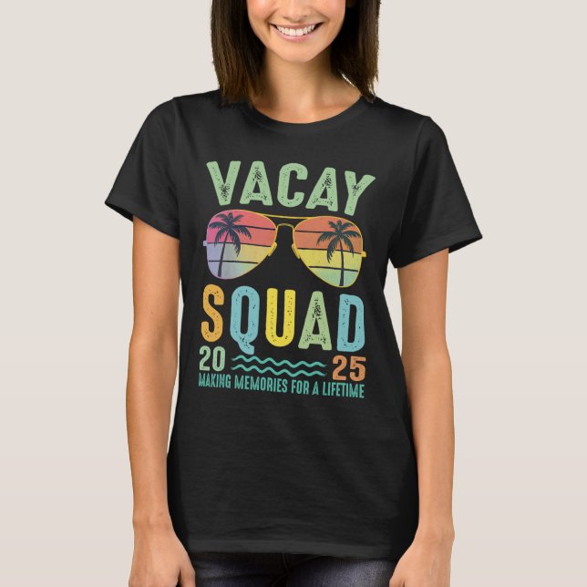Vacay Squad 2025 Sommarfamiljen Together Cruise Tr T Shirt (Framsida)