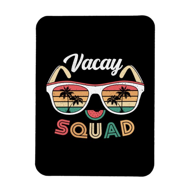 Vacay Squad Funny Beach Summer Vacation Magnet (Vertikal)