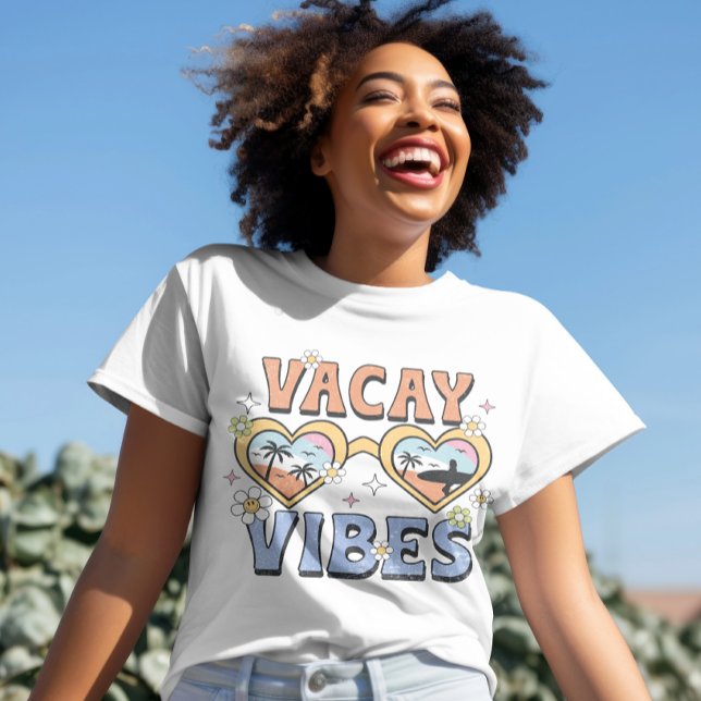 Vacay Vibes, Beach-skjortor, sommaruppehåll T Shirt (Skapare uppladdad)