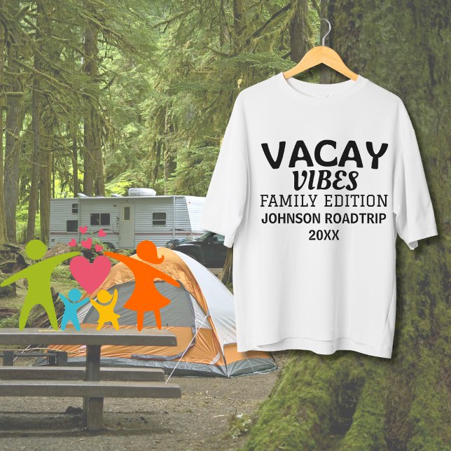 Vacay Vibes Family Edition Family Reunion Roadtrip T Shirt (Family Edition Roadtrip Family Reunion Matching T-shirts)