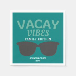 Vacay Vibes Family Edition Reunion Pappersservett