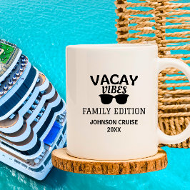 Vacay Vibes Family Reunion Cruise Kaffemugg