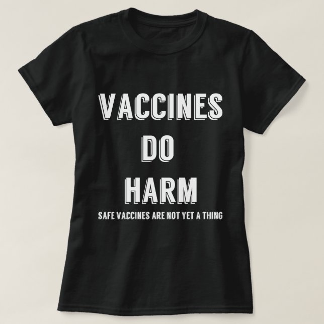 Vaccin gör skada tröja (Design framsida)