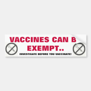 VACCIN KAN VARA UNDANTAGNA. BILDEKAL