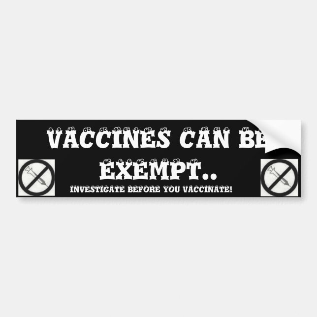 VACCIN KAN VARA UNDANTAGNA. BILDEKAL (Framsidan)