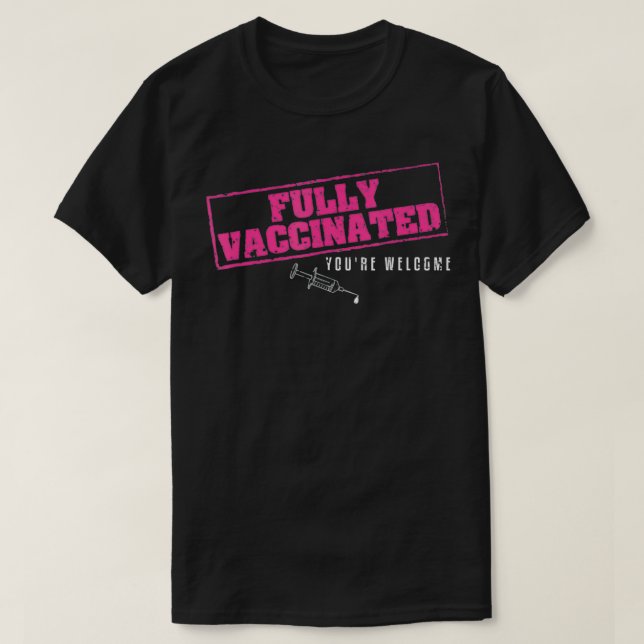 Vaccin mot influensa, vaccination mot varma vaccin t shirt (Design framsida)