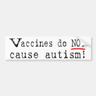 Vaccin orsakar INTE Autismbildekalet Bildekal