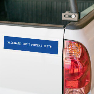 Vaccinat, Procrastinate Bildekal