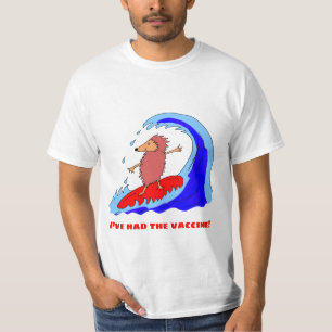 Vaccination Surfing Hedgehog T Shirt