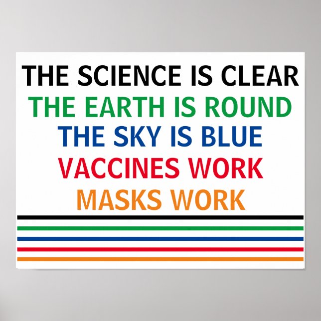 Vaccinationsarbetsmoment, arbete och vetenskap är  poster (Framsidan)