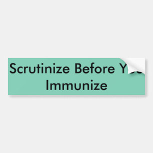 Vaccine Bumper Sticker Bildekal