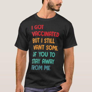 Vaccine Social Avstånd Retro Har Shot Fu T Shirt