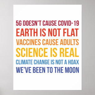 Vacciner och vetenskapen Klimatförändringen är Poster