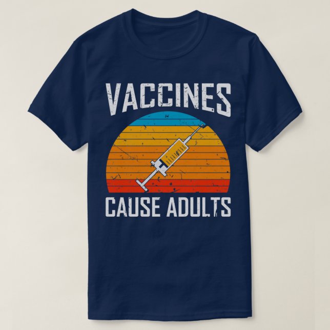 Vacciner orsakar VuxnorPublicMedicalVaccinate T Shirt (Design framsida)