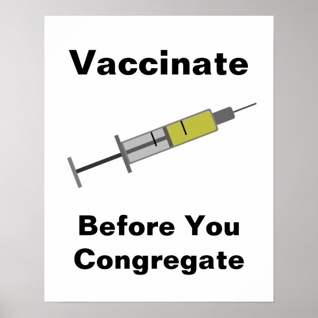 Vaccinera innan du kongregerar poster (Framsidan)