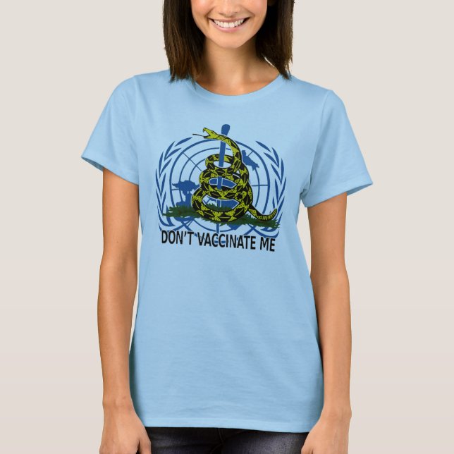 Vaccinera inte mig dam T T-shirt (Framsida)