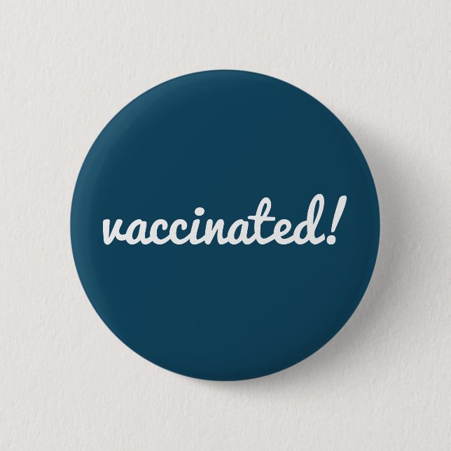 Vaccinerad | Covid-19 Blue Vaccine Corona Knapp (Framsida)
