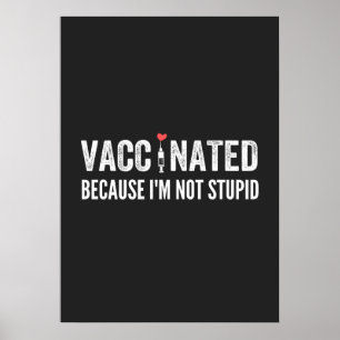 Vaccinerad för att jag inte är stum poster