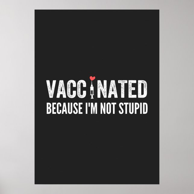 Vaccinerad för att jag inte är stum poster (Framsidan)