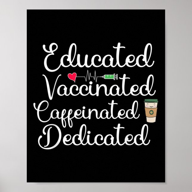Vaccinerad från Humor Graphic Joke Note Nurse Co Poster (Framsidan)
