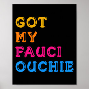 Vaccinerad från Lunny Humor Graphic Quote Fauci Ou Poster