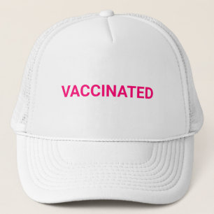 Vaccinerad, fuchsisk shock rosa, vit coola keps