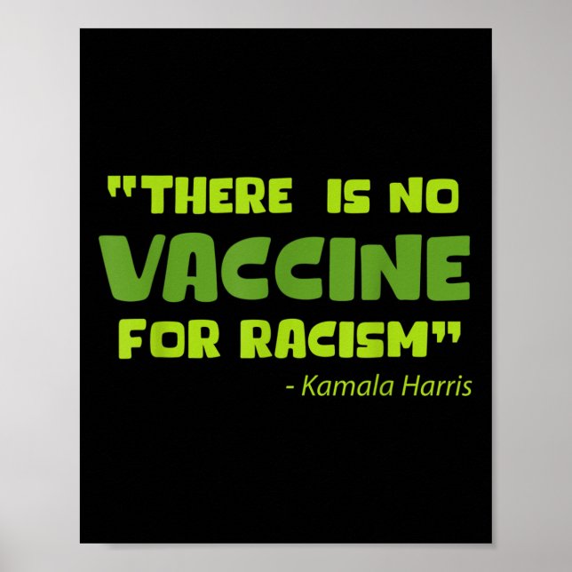 Vaccinerad Funny Humor Graphic Kamala Harris Quote Poster (Framsidan)