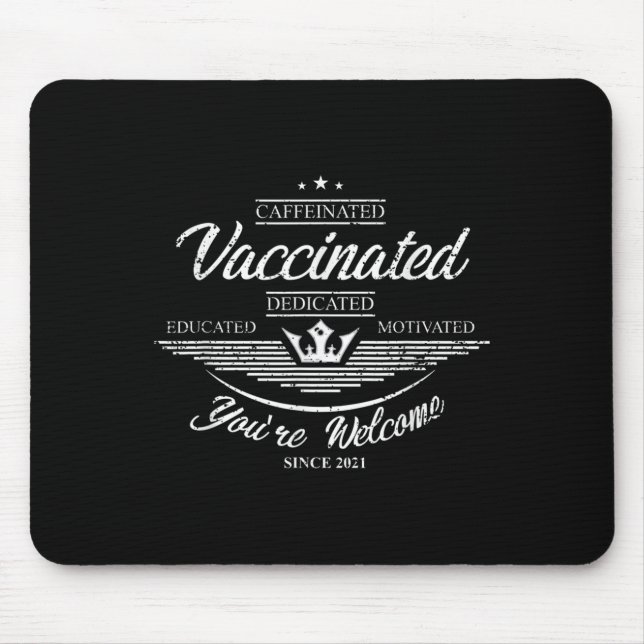 Vaccinerad funny Humor Graphic Quote Fully Vaccina Musmatta (Framsidan)