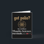 Vaccinerad Humor Graphic Citote Science Polio Kort<br><div class="desc">Vaccinerad Humor Graphic Citote Science Polio</div>