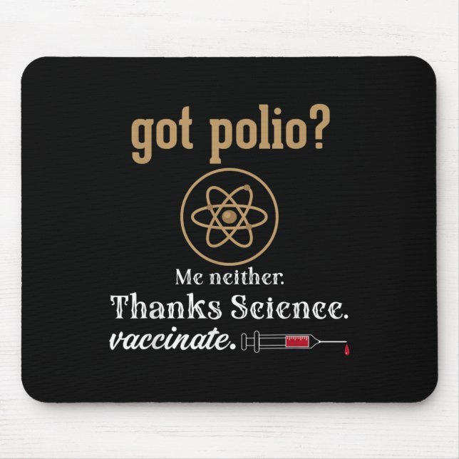 Vaccinerad Humor Graphic Citote Science Polio Musmatta (Framsidan)