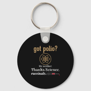 Vaccinerad Humor Graphic Citote Science Polio Nyckelring