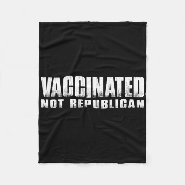 Vaccinerad Inte Republikan  Fleecefilt (Framsidan)