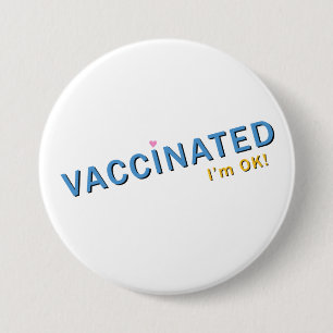 Vaccinerad jag är okej knapp