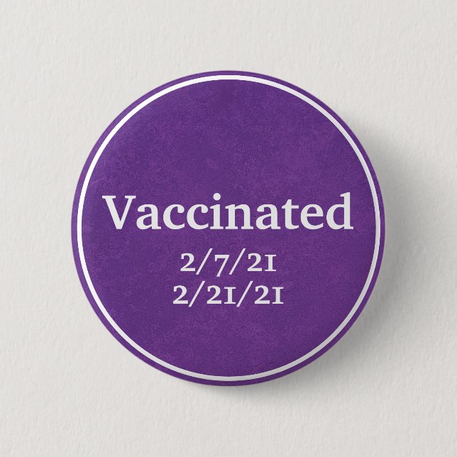 Vaccinerad knapp (Lila) med Anpassningsbar Data (Framsida)
