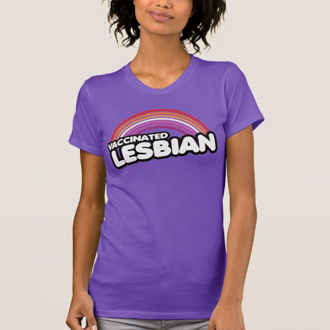 VACCINERAD LESBISK T SHIRT (Framsida)