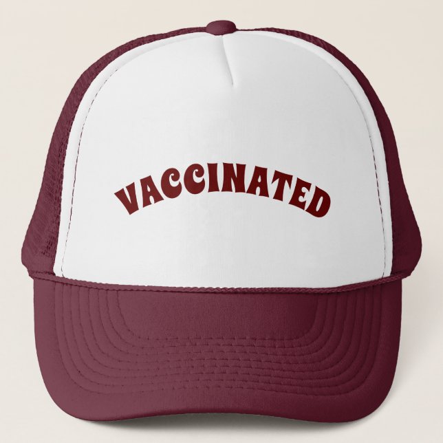 Vaccinerad maronburgare modern anpassningsbar keps (Framsida)