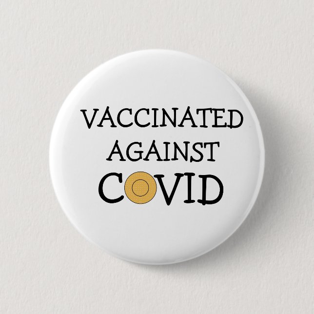 Vaccinerad mot Covid Knapp (Framsida)