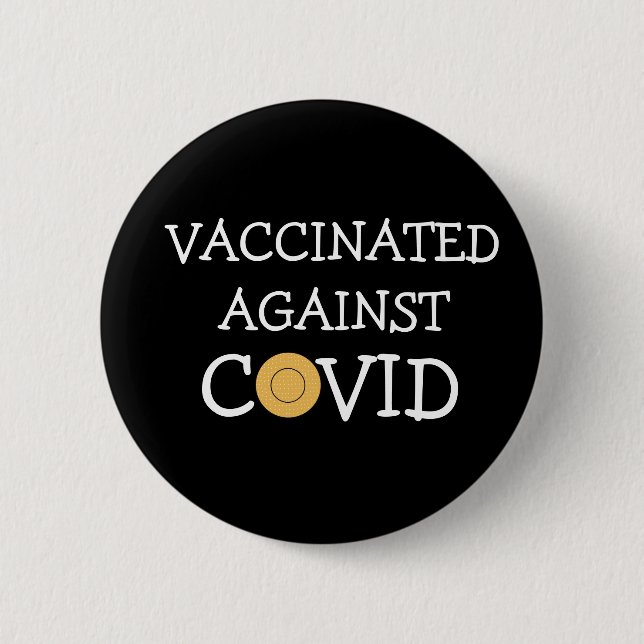 Vaccinerad mot Covid-knapp Knapp (Framsida)