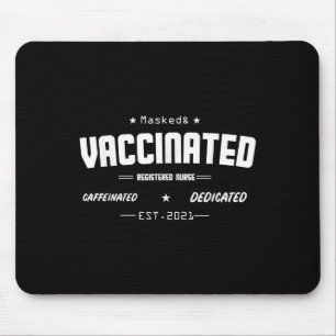 Vaccinerad nuny Humor-grafik, citat som registrera Musmatta
