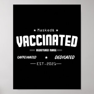 Vaccinerad nuny Humor-grafik, citat som registrera Poster
