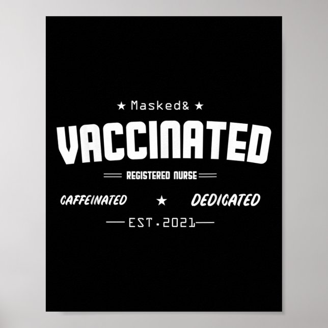 Vaccinerad nuny Humor-grafik, citat som registrera Poster (Framsidan)