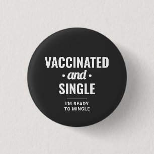 Vaccinerad och enkelverkande typografi knapp