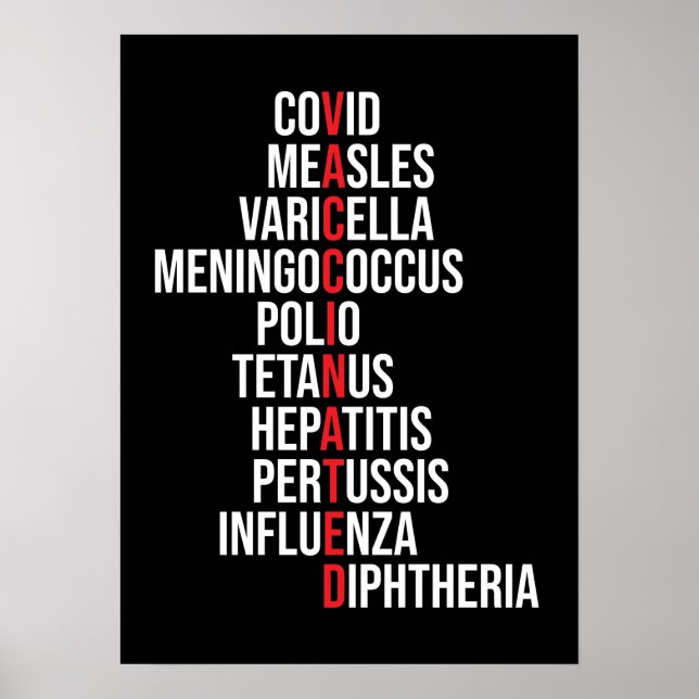 Vaccinerad Poster (Framsidan)