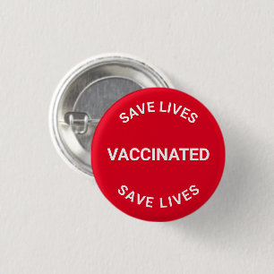 Vaccinerad, spara lever röda vita knappar