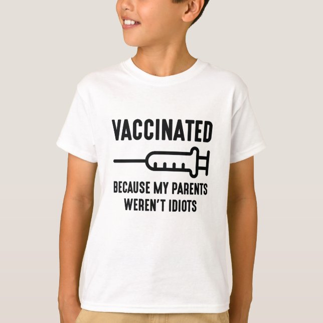 Vaccinerad T Shirt (Framsida)