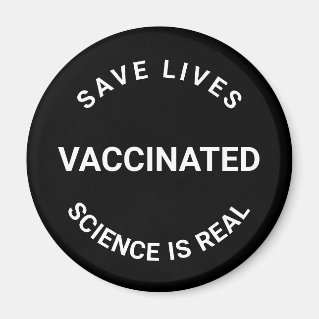 Vaccinerad, vetenskapen är verklig, sparan lever s magnet (Framsidan)
