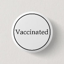 Vaccinerad vit och svart knapp