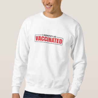 Vaccinerade T-tröjor: "Jag identifierar som vaccin Lång Ärmad Tröja