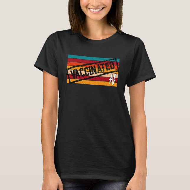 Vaccinerat AF Retro Pro vaccinationsvaccin T Shirt (Framsida)